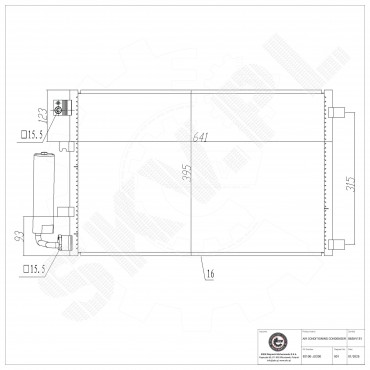 Condenseur de Climatisation Pour Nissan Qashqai 92100JD00A 92100JD200 92100JD20A