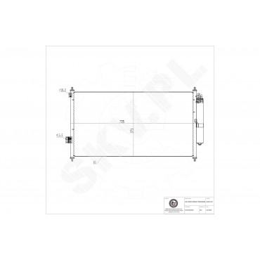 Condenseur de Climatisation Pour Nissan X-Trail 92100ES60A 92100ES60B 921109H215