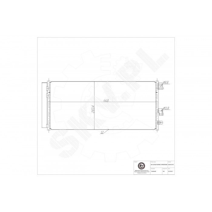 Condenseur de Climatisation Pour Opel Adam Corsa E Vauxhall Adam Corsa MK IV (E)