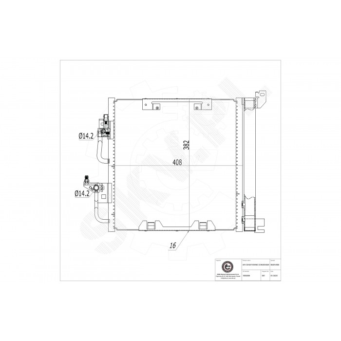 Condenseur de Climatisation Pour Opel Astra G H Zafira B Vauxhall Astra MK V (H)