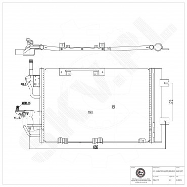 Condenseur de Climatisation Pour Opel Astra H Zafira Vauxhall Zafira II (B)