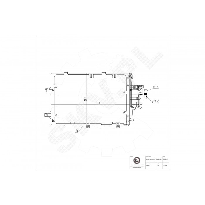 Condenseur de Climatisation Pour Opel Combo Corsa C Tigra Vauxhall