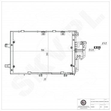 Condenseur de Climatisation Pour Opel Combo Corsa C Vauxhall