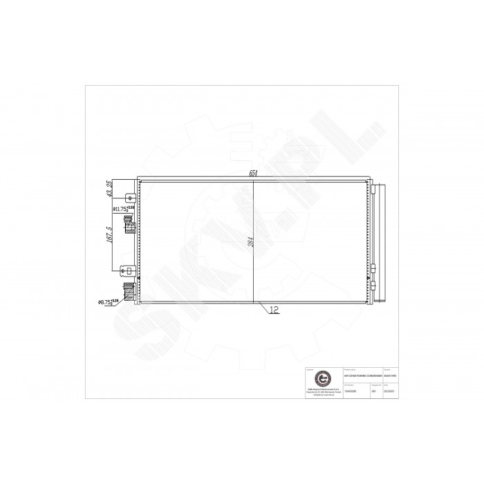 Condenseur de Climatisation Pour Opel Corsa E Vauxhall Corsa MK IV (E)