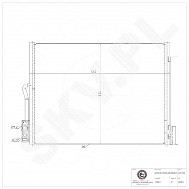Condenseur de Climatisation Pour Opel Meriva B Vauxhall