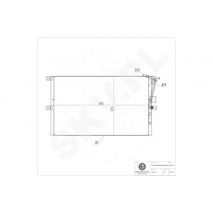 Condenseur de Climatisation Pour Opel Vectra B Vauxhall Vectra (B) 3/5 Portes