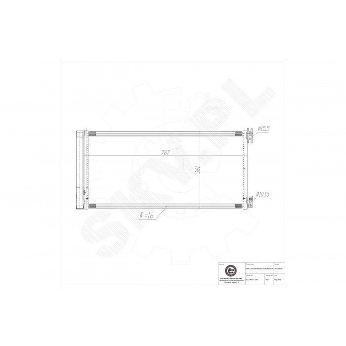 Condenseur de Climatisation Pour Renault Opel Vauxhall 8660006075 4422250
