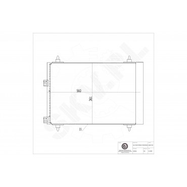 Condenseur de Climatisation Pour Peugeot 307 6455AA