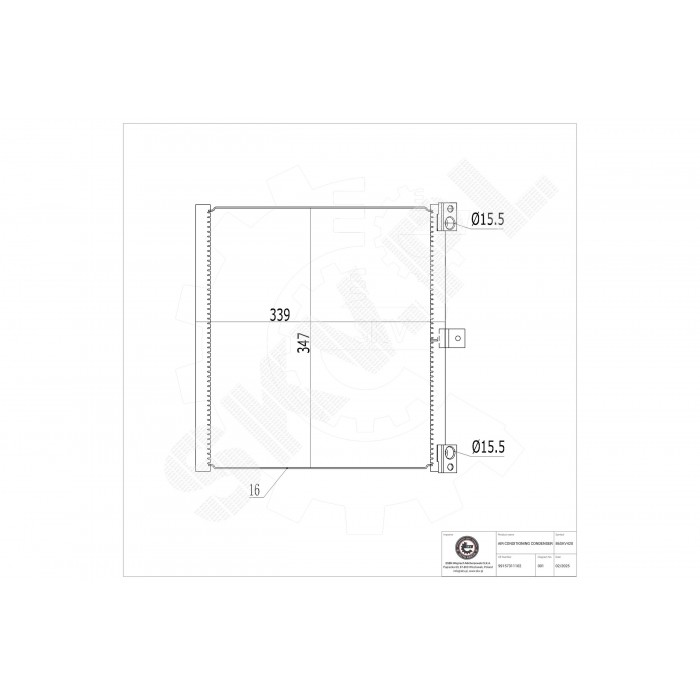 Condenseur de Climatisation Pour Porsche 911 Décapotable Targa 99157311102