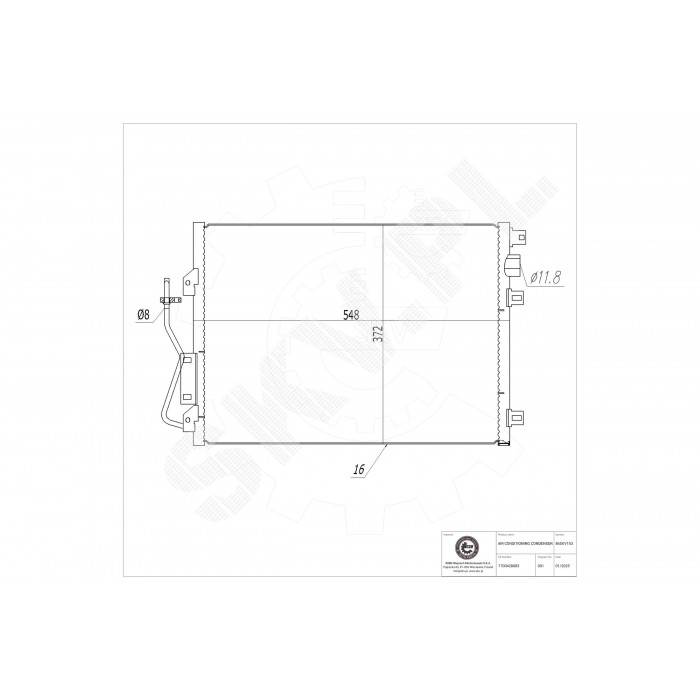 Condenseur de Climatisation Pour Renault Clio II Kangoo Thalia I 8200778910