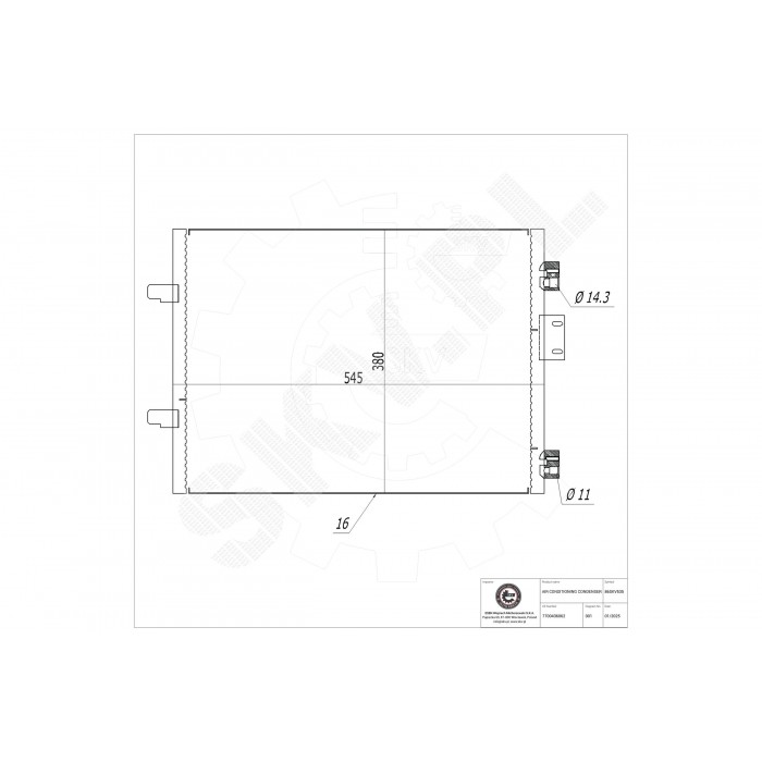 Condenseur de Climatisation Pour Renault Clio II Thalia I 7700436062