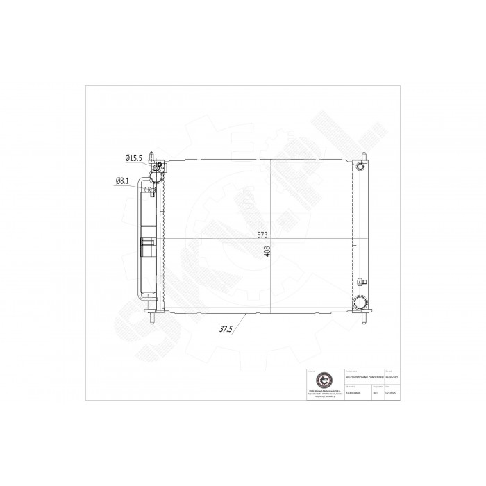 Condenseur de Climatisation Pour Renault Clio III Modus 8200134606 8200149953