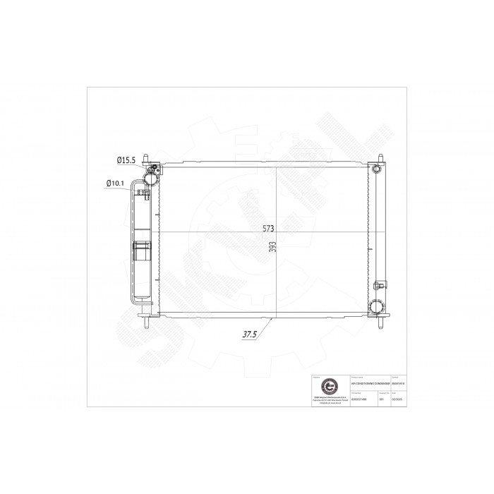 Condenseur de Climatisation Pour Renault Clio III Modus 8200221498 8200688387
