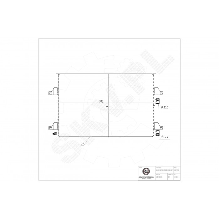 Condenseur de Climatisation Pour Renault Espace IV Megane II 8200332851