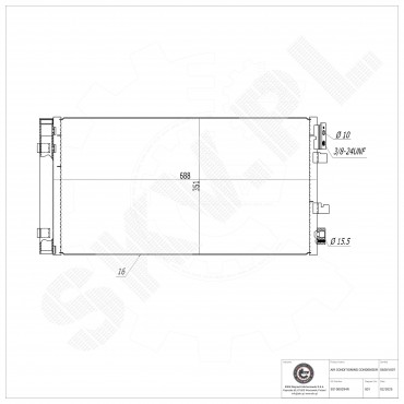 Condenseur de Climatisation Pour Renault Fluence Grand Scénic III 921000294R