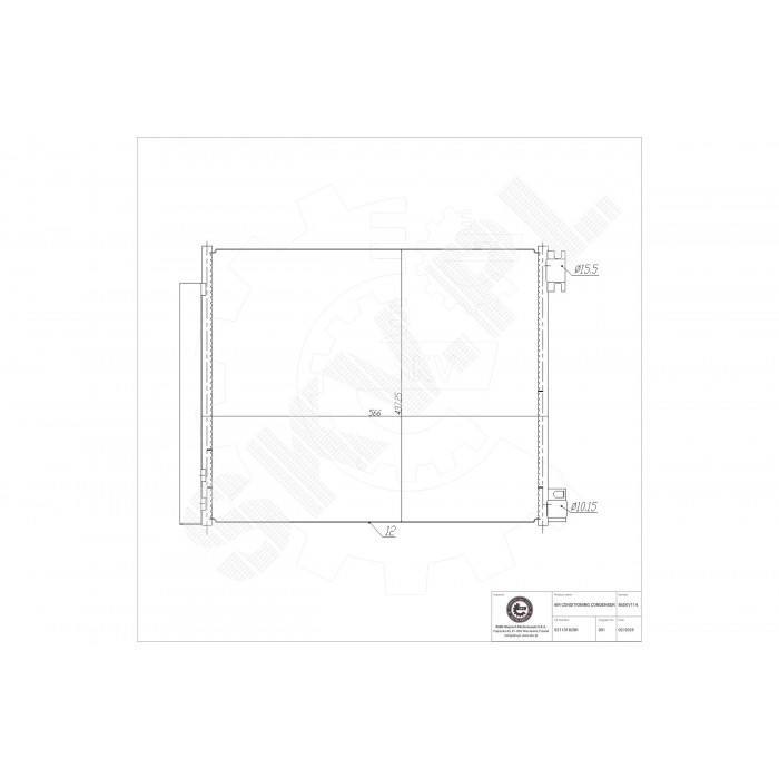 Condenseur de Climatisation Pour Renault Grand Scénic IV Kangoo III 921001829R
