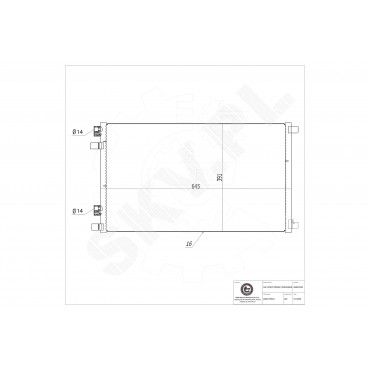 Condenseur de Climatisation Pour Renault Grand Scénic II Megane 8200115543