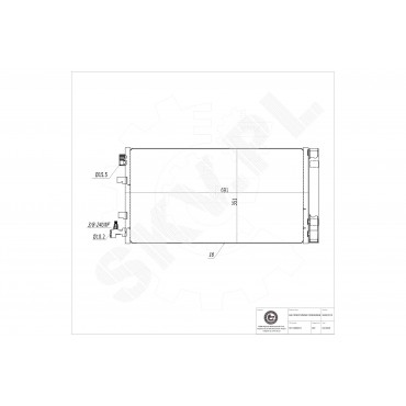 Condenseur de Climatisation Pour Renault Grand Scénic III Megane CC 921000005R