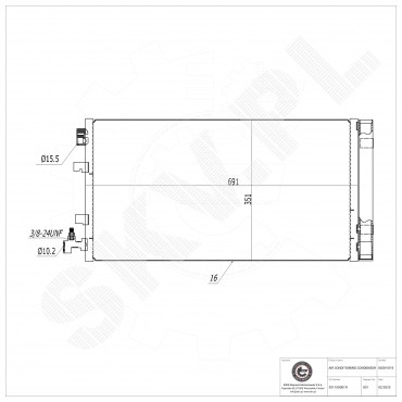Condenseur de Climatisation Pour Renault Grand Scénic III Megane CC 921000005R