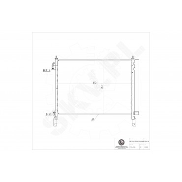 Condenseur de Climatisation Pour Renault Koleos 921005115R 92100JY00A