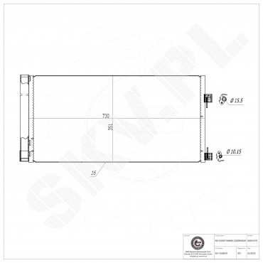 Condenseur de Climatisation Pour Renault Laguna III Latitude 921100002R