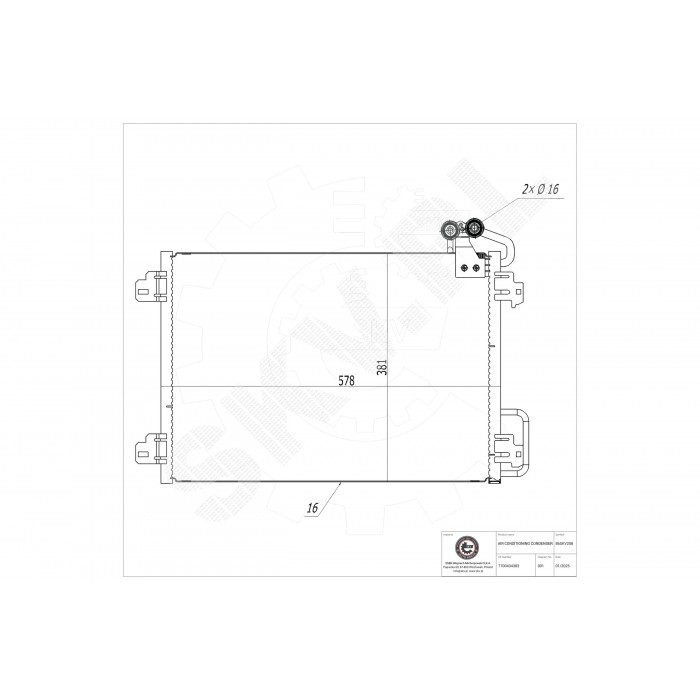 Condenseur de Climatisation Pour Renault Megane I Scenic Scénic 7700434383