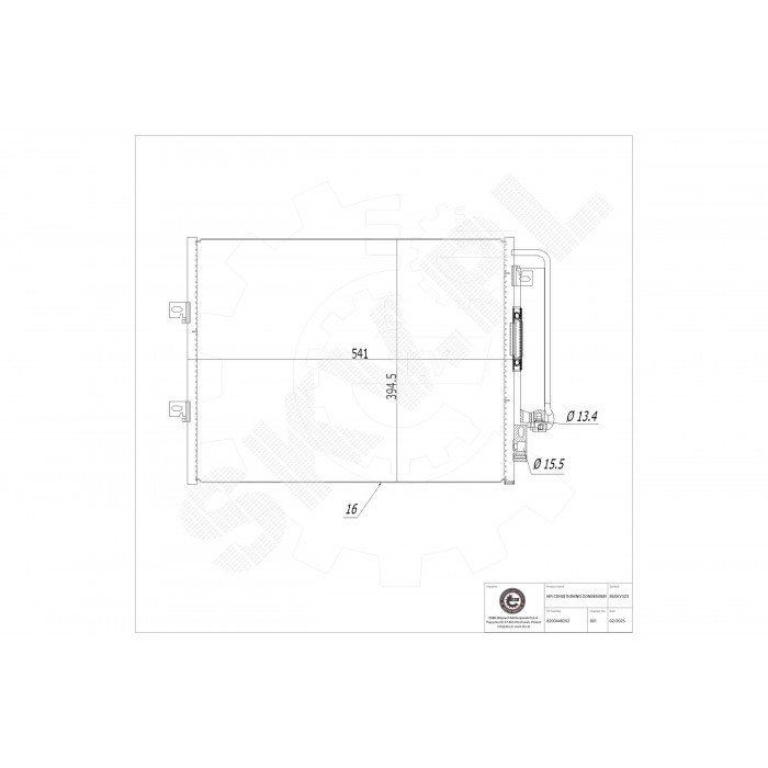 Condenseur de Climatisation Pour Renault Twingo II 8200448252 8660003445