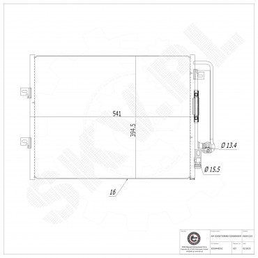 Condenseur de Climatisation Pour Renault Twingo II 8200448252 8660003445