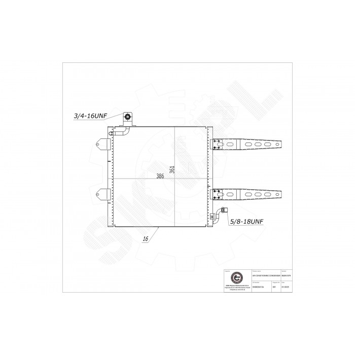 Condenseur de Climatisation Pour VW Lupo Polo Seat Arosa