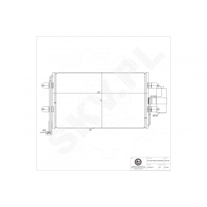 Condenseur de Climatisation Pour VW Bora Golf IV Seat Leon Toledo II
