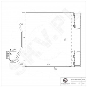 Condenseur de Climatisation Pour Smart Cabrio City-Coupé Crossblade 0001632V003