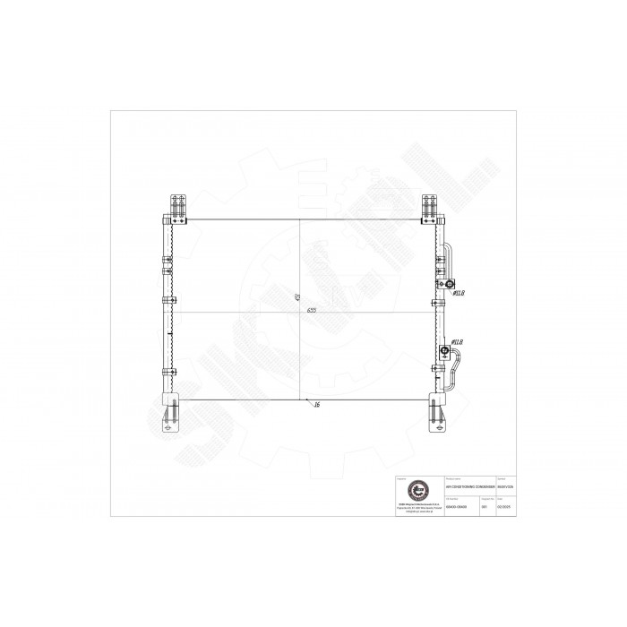 Condenseur de Climatisation Pour Ssangyong Rexton/Rexton II Van 6840008400