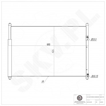 Condenseur de Climatisation Pour Suzuki Grand Vitara II 9531064JA0 9531064JA0000