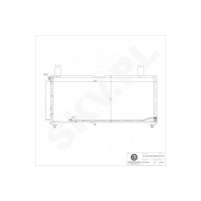 Condenseur de Climatisation Pour Suzuki Liana 3/5 Portes 9531054G02