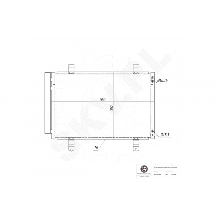 Condenseur de Climatisation Pour Suzuki Swift III IV 9531062J00 9531062J00000