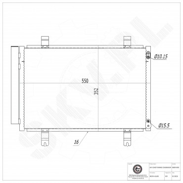 Condenseur de Climatisation Pour Suzuki Swift III IV 9531062J00 9531062J00000