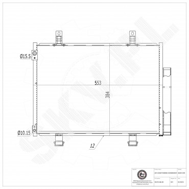 Condenseur de Climatisation Pour Suzuki Swift IV 9531068L00 9531068L10