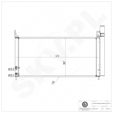 Condenseur de Climatisation Pour Toyota Auris Prius Plus 8846047150