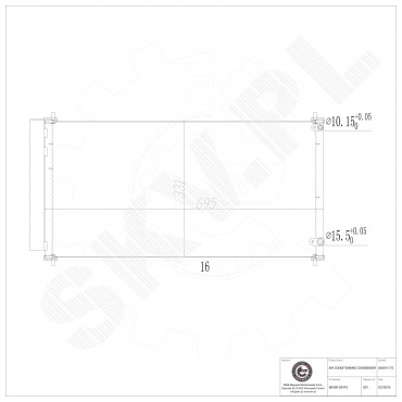 Condenseur de Climatisation Pour Toyota Auris Corolla Verso Van 8845002310