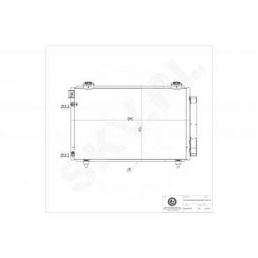 Condenseur de Climatisation Pour Toyota Avensis 8845005100 8845005101