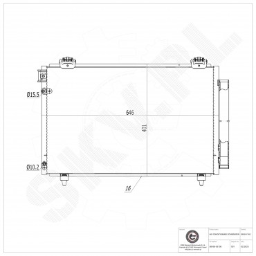 Condenseur de Climatisation Pour Toyota Avensis 8845005100 8845005101