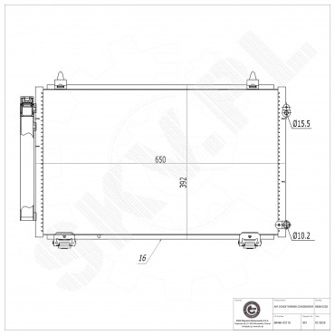 Condenseur de Climatisation Pour Toyota Corolla 8845002150 8845002170 8845012230