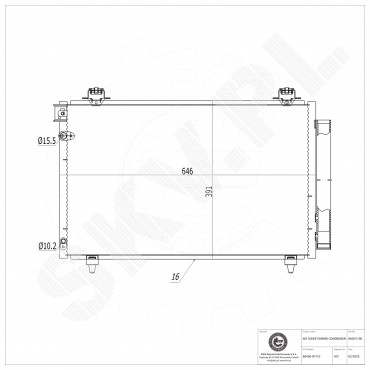 Condenseur de Climatisation Pour Toyota Corolla 884500F110