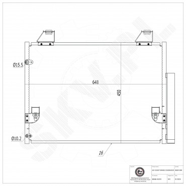 Condenseur de Climatisation Pour Toyota Hilux VII 884600K080 884600K120