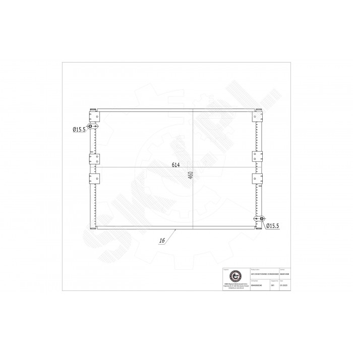 Condenseur de Climatisation Pour Toyota Land Cruiser 90 8846060240