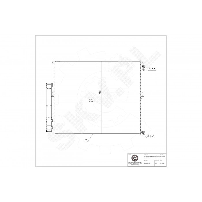 Condenseur de Climatisation Pour Toyota Land Cruiser Prado 8846135150 8846160091
