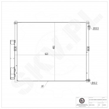 Condenseur de Climatisation Pour Toyota Land Cruiser Prado 8846135150 8846160091