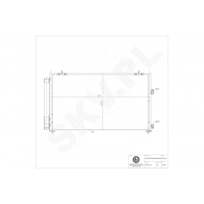Condenseur de Climatisation Pour Toyota RAV 4 IV 884600R030 8846042110