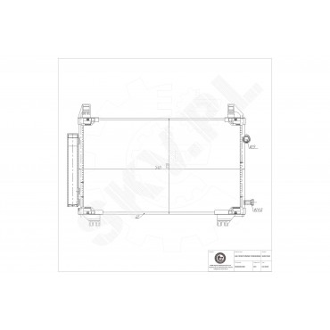 Condenseur de Climatisation Pour Toyota Yaris 884600D400 884600D510