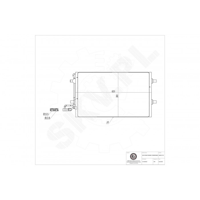Condenseur de Climatisation Pour Volvo C30 C70 II S40 V50 31292022 31356000